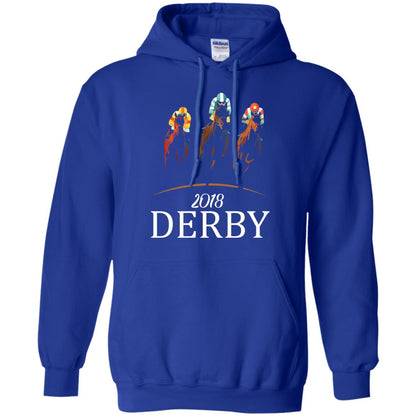 Derby 2018 Jockey Horse Racing T-shirt Royal