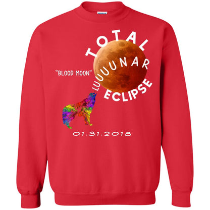 Best Total Lunar Eclipse Shirt 2018 Blood Moon T-shirt Red