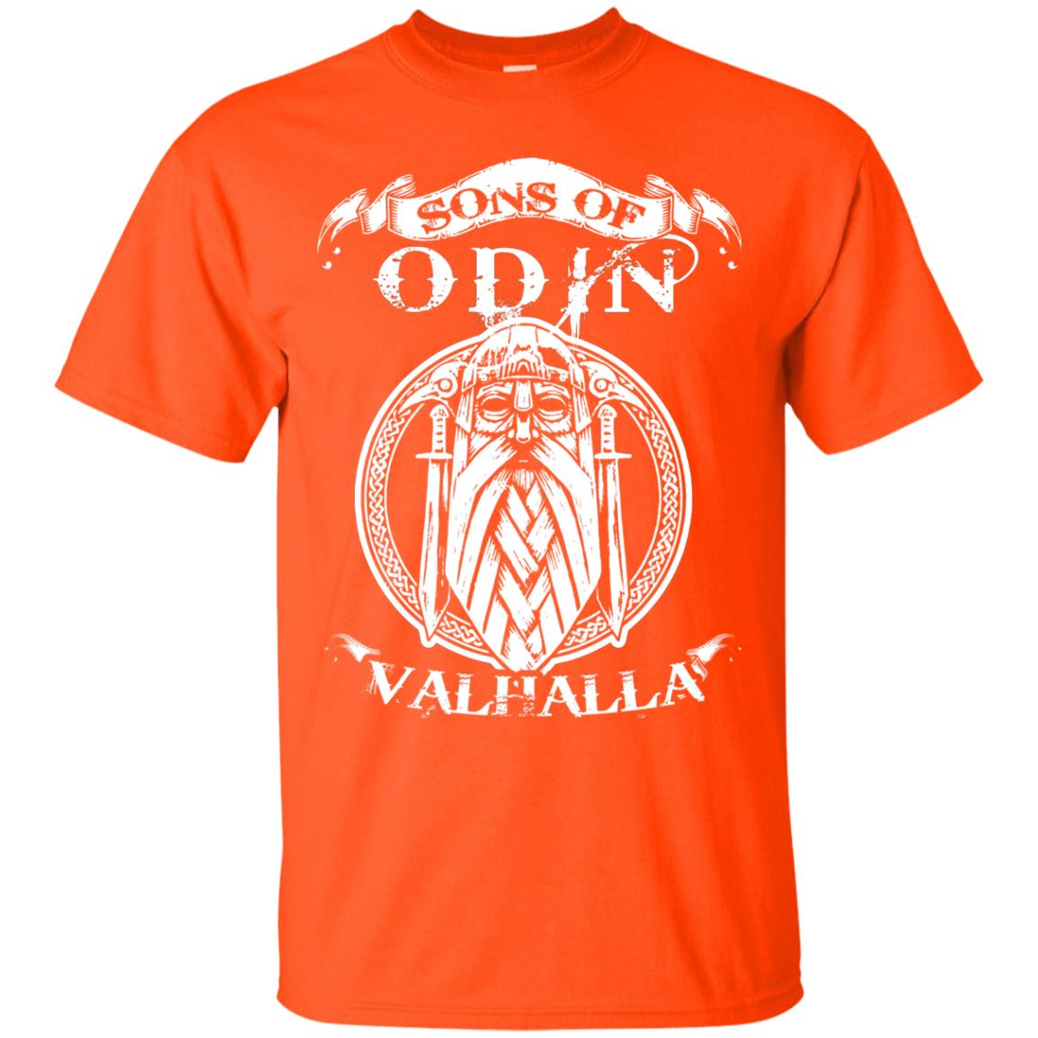 Sons Of Odin Valhalla Viking T-shirt Orange