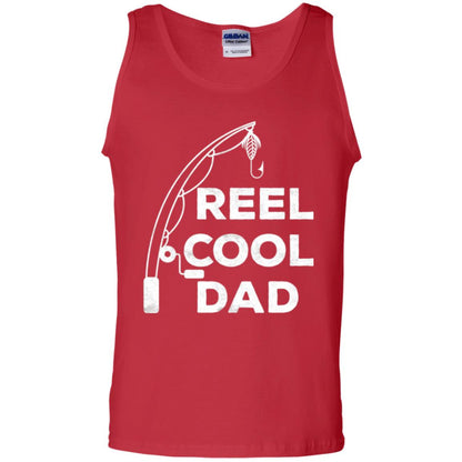 Fisherman T-shirt Reel Cool Dad Red