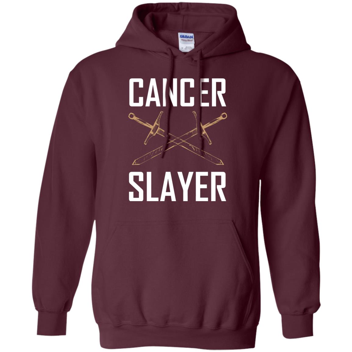 Cancer Slayer Cancer Survivor Shirt Maroon