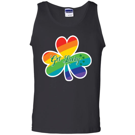 Lgbt T-shirt Shamrock Get Lucky Black