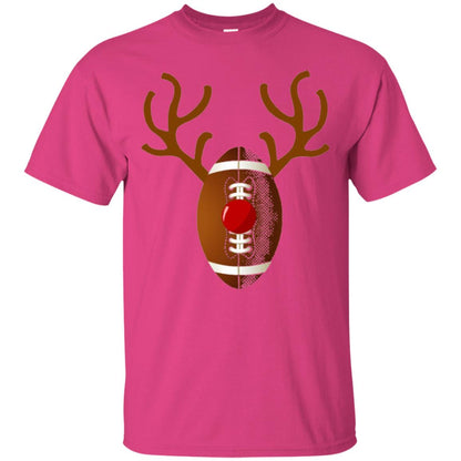 Reindeer Football Christmas T-shirt Heliconia