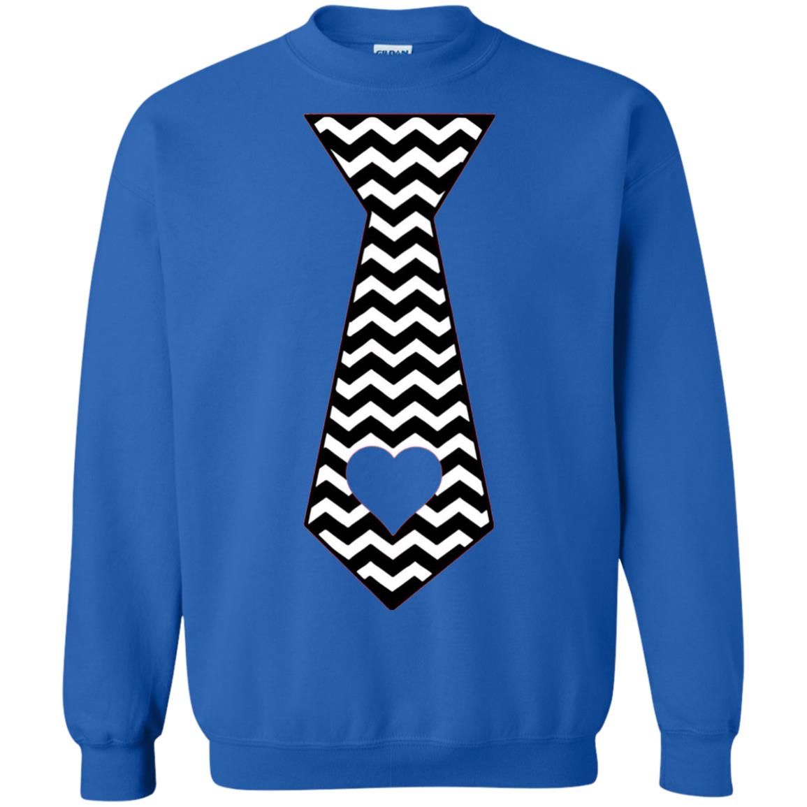 Valentines Day T-shirt Tie Heart Royal