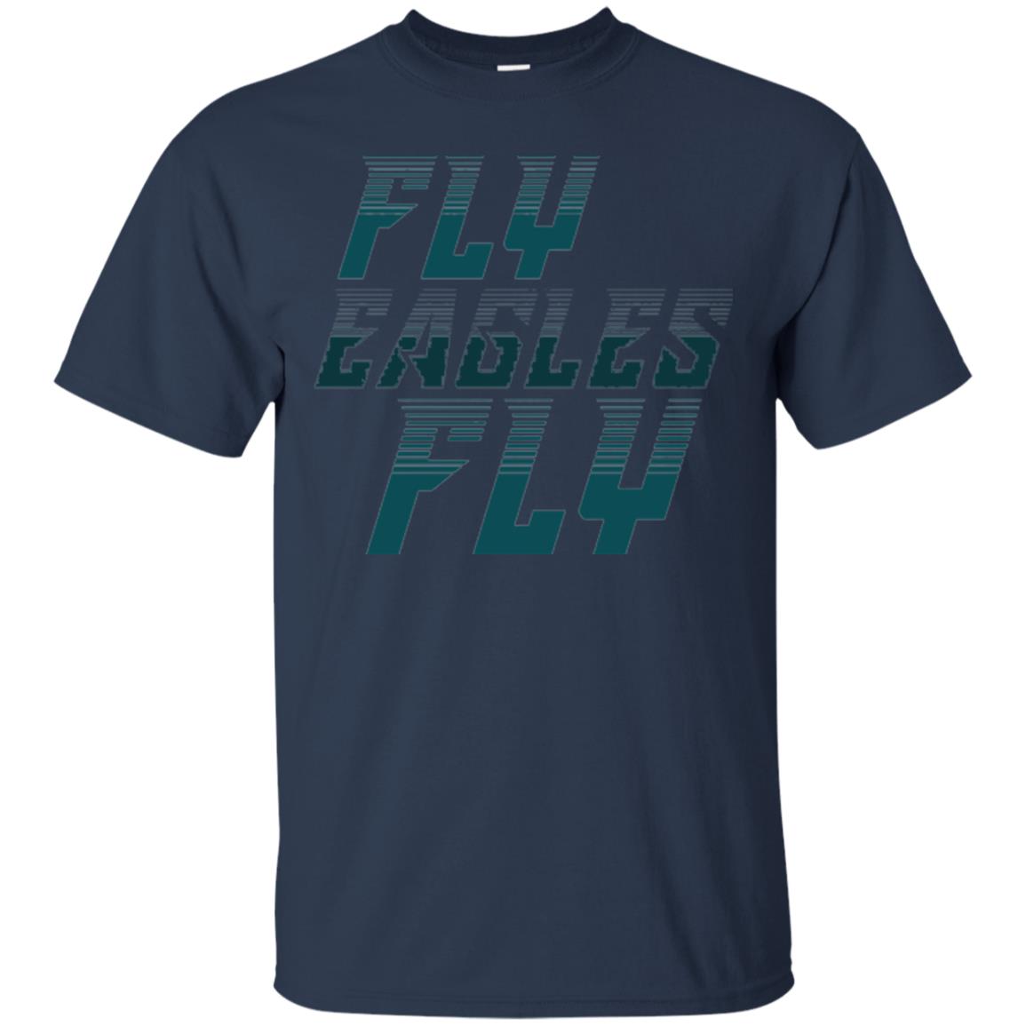 Football Lover T-shirt Fly Eagles Fly Navy