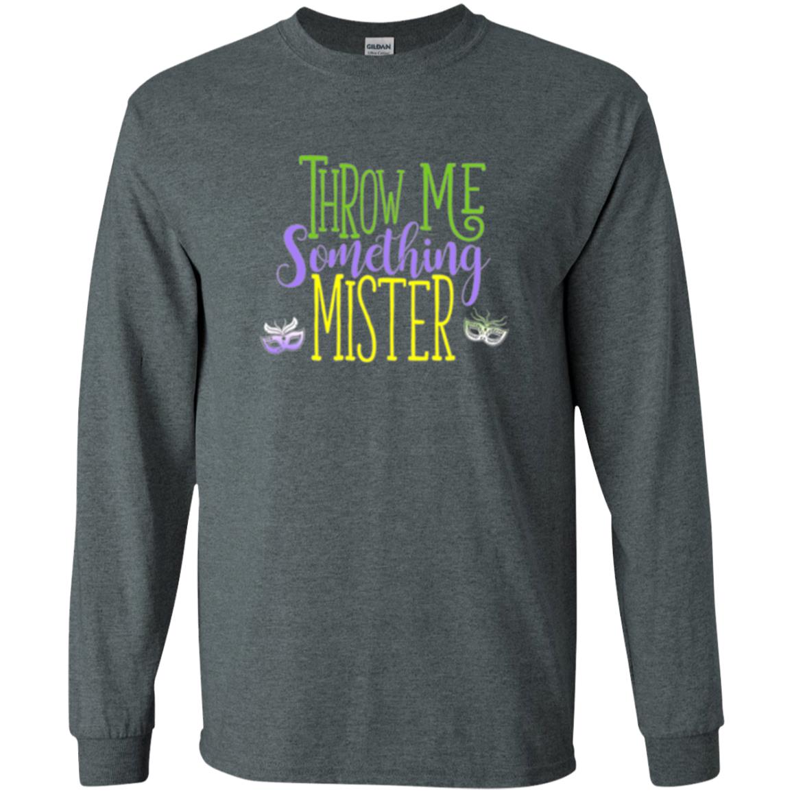 Throw Me Something Mister Mardi Gras T-shirt Dark Heather