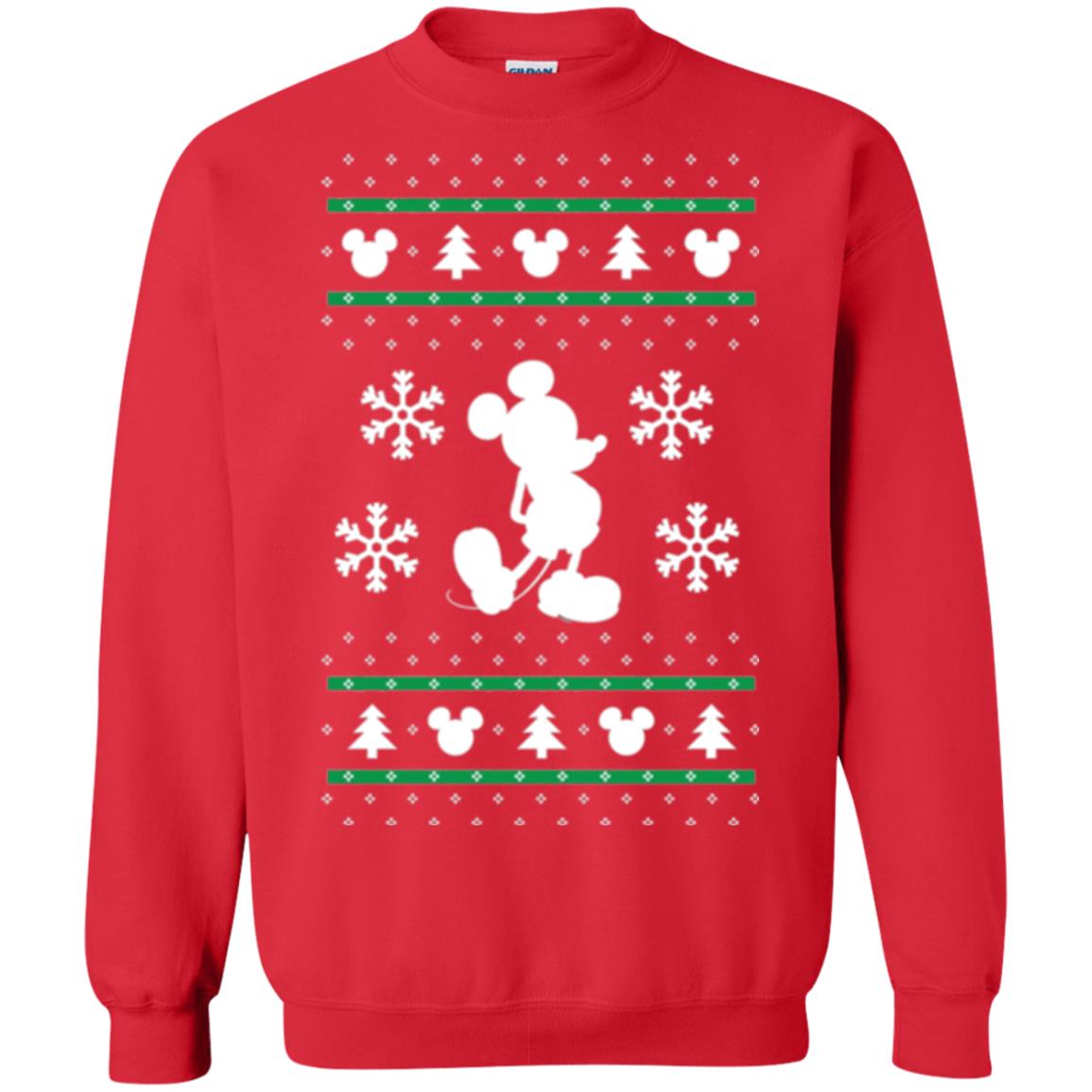 Christmas T-shirt Mickey Mouse Red