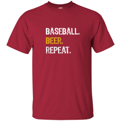 Baseball Beer Repeat Baseball Lovers T-shirt