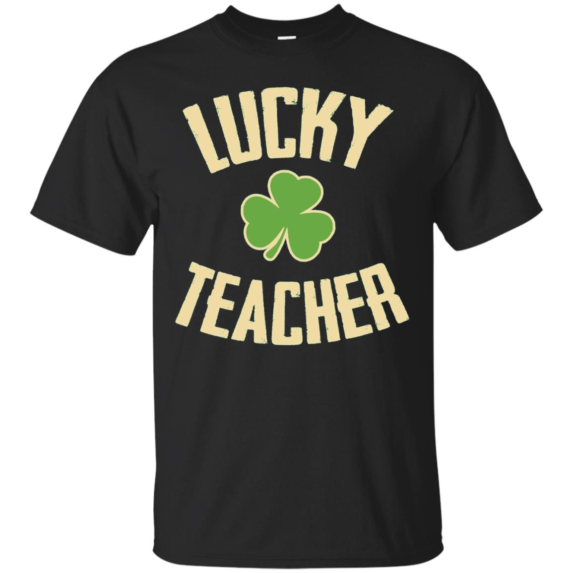 Lucky Teacher Shirt St. Patrick_s Day T-shirt Black