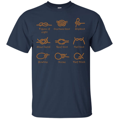 Nice-nautical Knots Types Shirt Navy