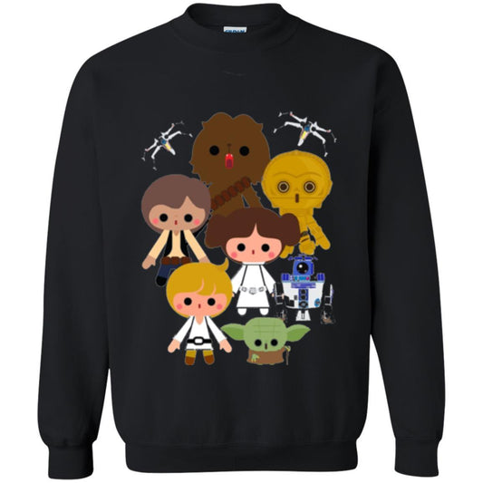 Film T-shirt Cute Kawaii Style Heroes Graphic Black