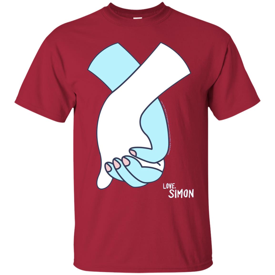 Love Simon Holding Hands Shirt Cardinal