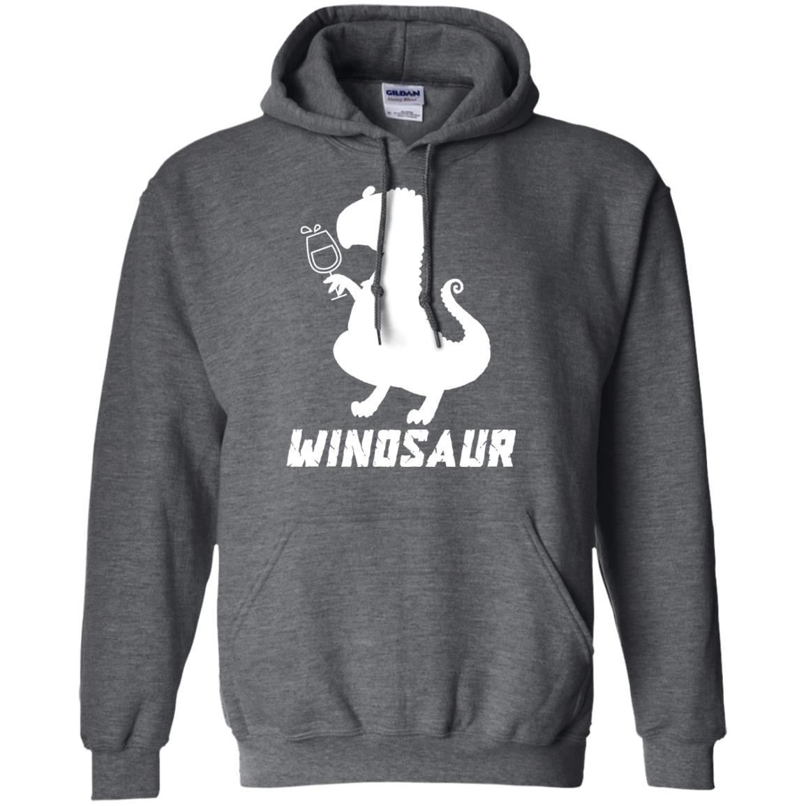 Drinking Party T-shirt Winosaur Wine Dinosaur Dark Heather