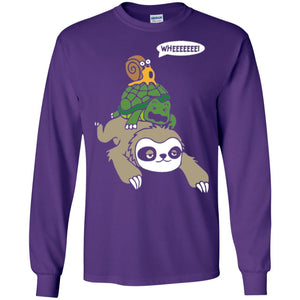 Running Wild T-shirt Sloth Turtle And Snail Piggyback