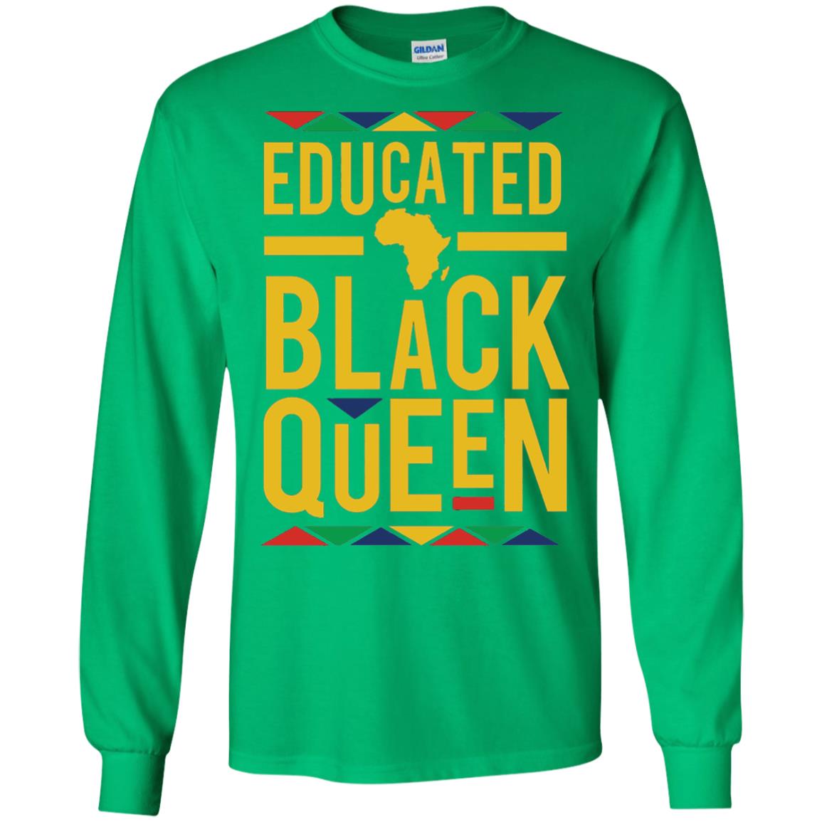 African Dna Pride T-shirt Dashiki Educated Black Queen Irish Green
