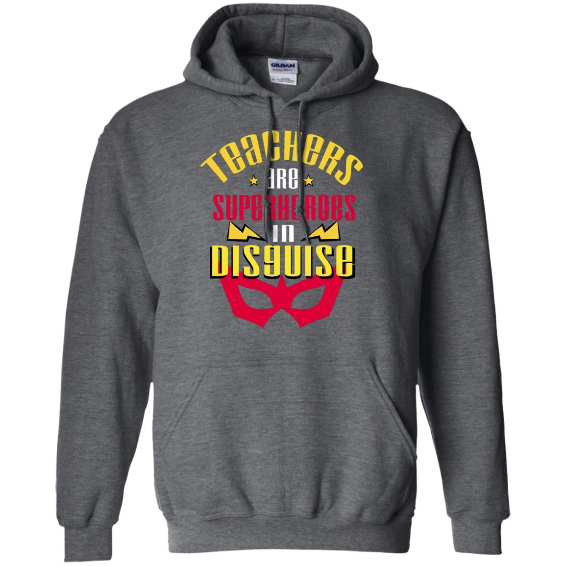 Teachers Are Superheroes In Disguise Movie Fan T-shirt Dark Heather