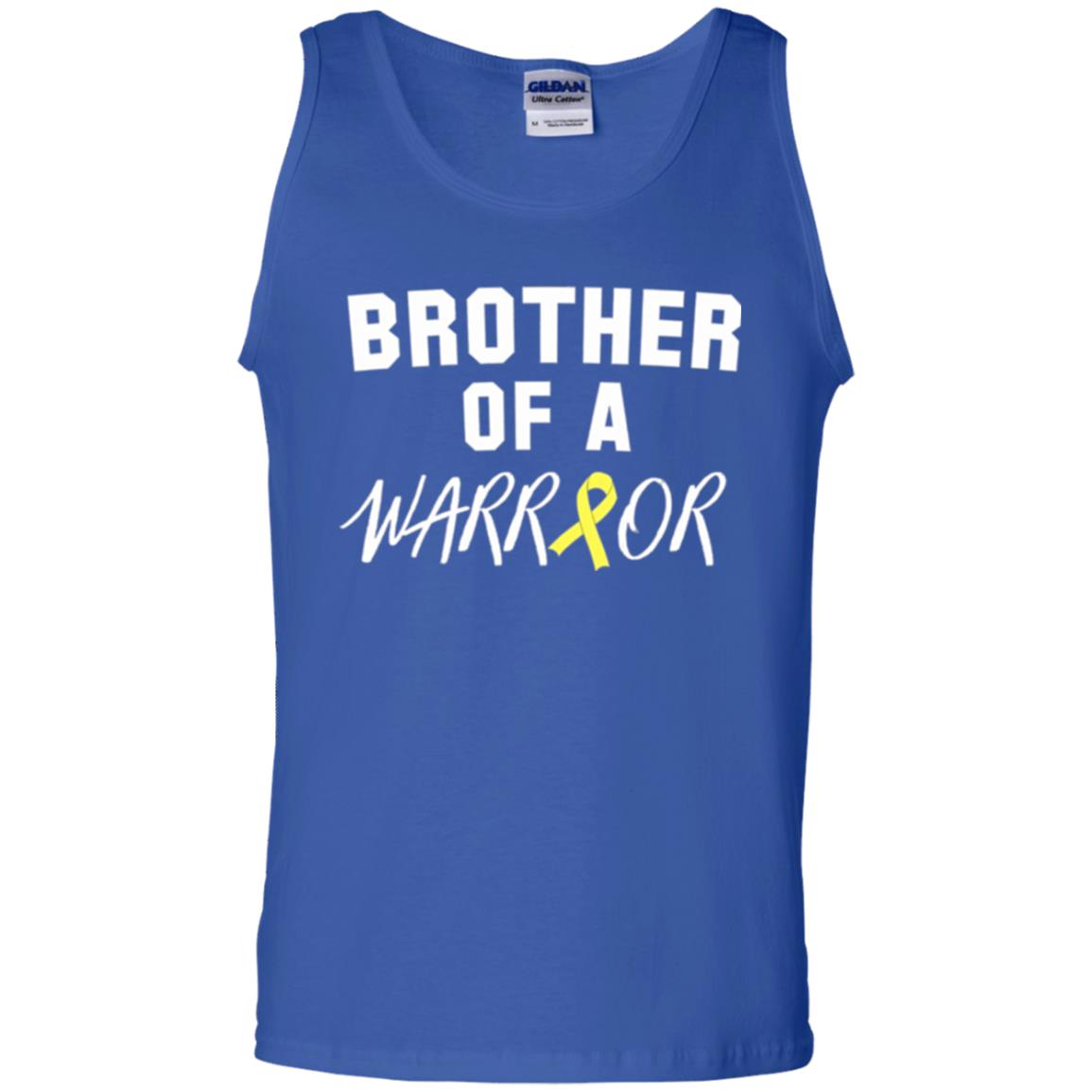 Brother Of A Warrior Childhood Cancer Awareness T-shirt Royal