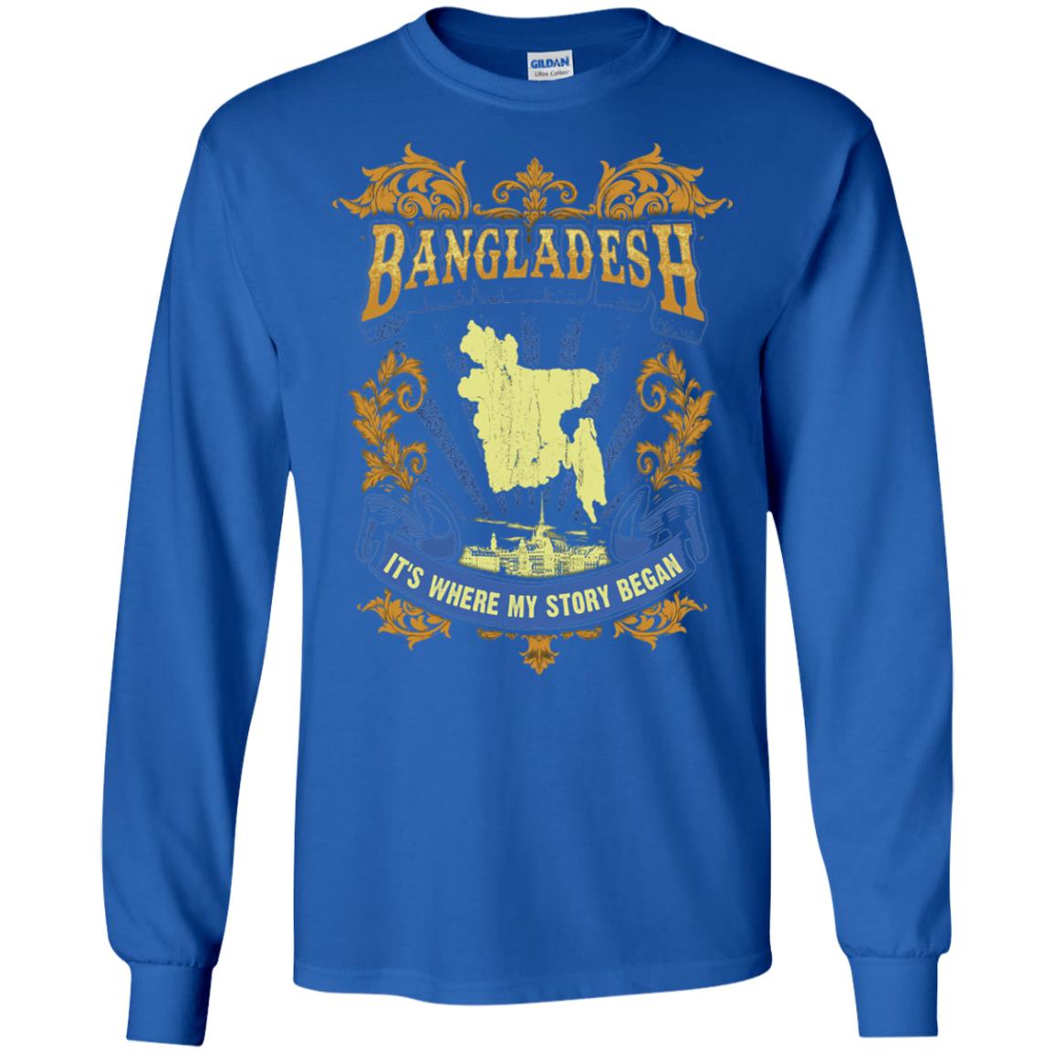Bangladesh It_s Where My Story Began T-shirt Royal