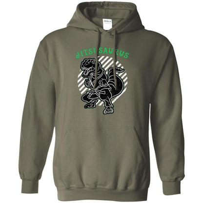 Jitsusaurus Jujutsu Saurus Shirt Military Green