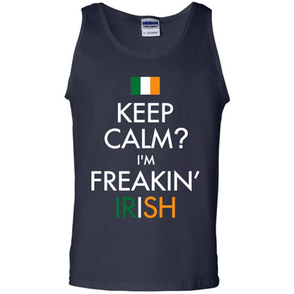 Keep Calm I_m Freakin_ Irish Saint Patrick_s Day Shirt Navy
