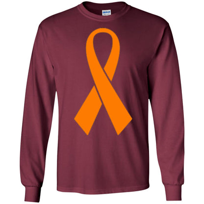 Orange Ribbon Gun Violence Awareness Anti Gun T-shirt Maroon