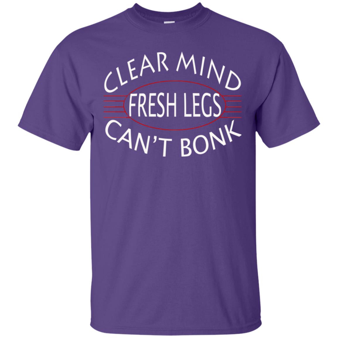 Clear Mind Fresh Legs Can't Bonk Marathon Running Shirt Purple