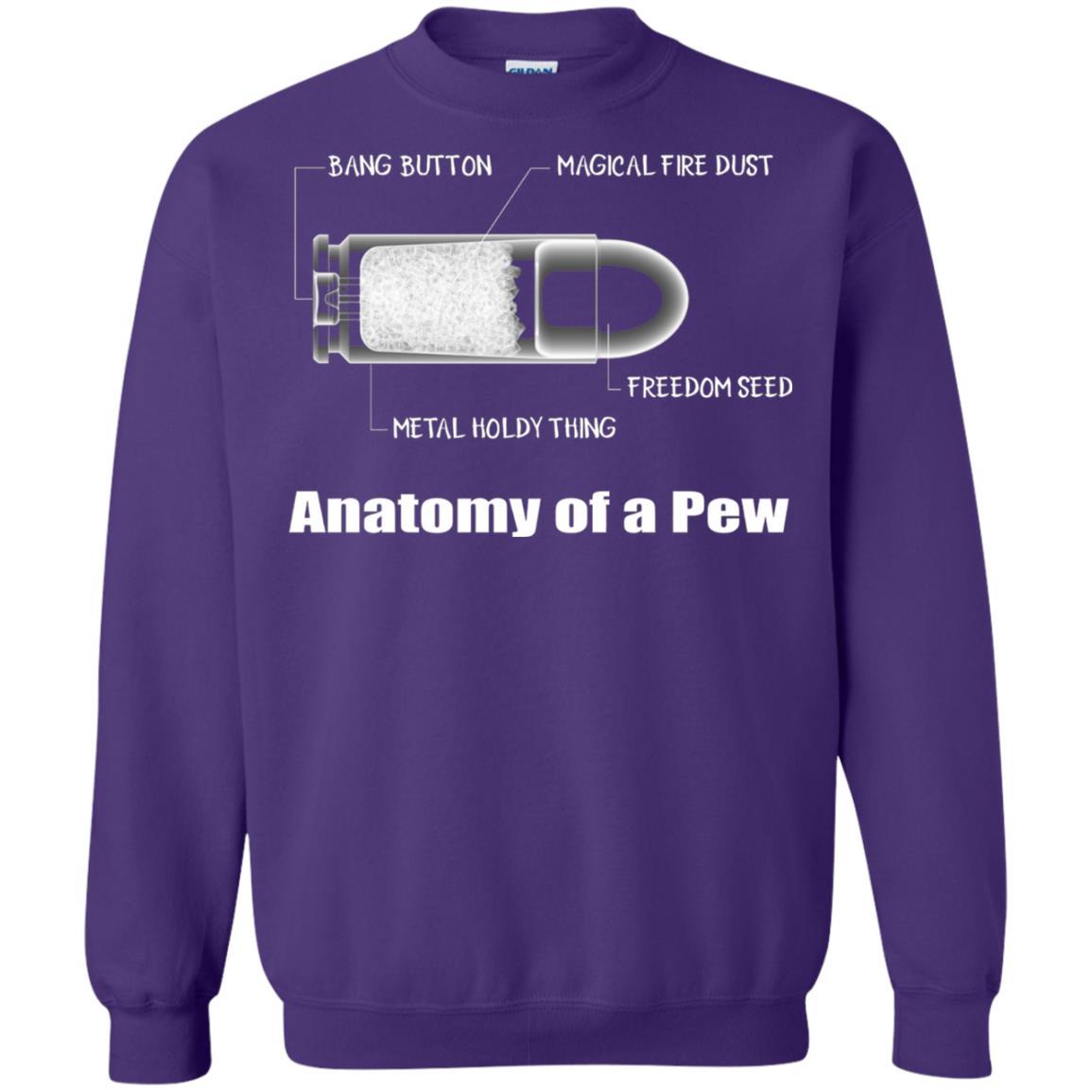Bullet T-shirt The Anatomy Of A Pew Purple