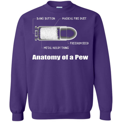 Bullet T-shirt The Anatomy Of A Pew Purple