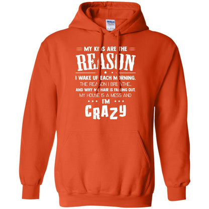 My Kids Are The Reason I Wake Up Each Morning Shirt Orange