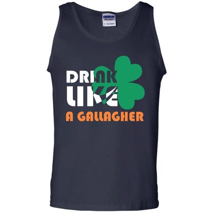 Drink Like A Gallagher Saint Patrick_s Day T-shirt Navy