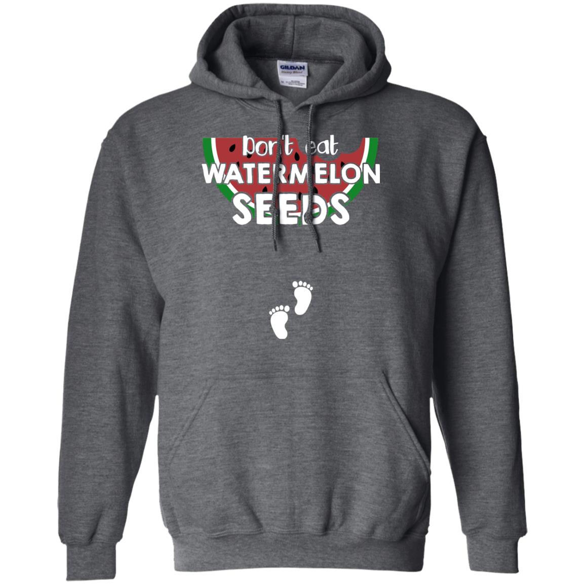 Don_t Eat Watermelon Seeds Pregnancy Announcement Shirt Dark Heather