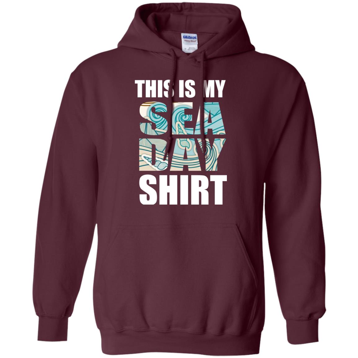Summer Vacation T-shirt This Is My Sea Day Maroon