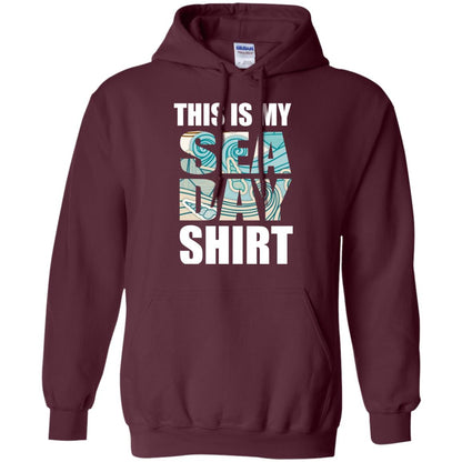 Summer Vacation T-shirt This Is My Sea Day Maroon