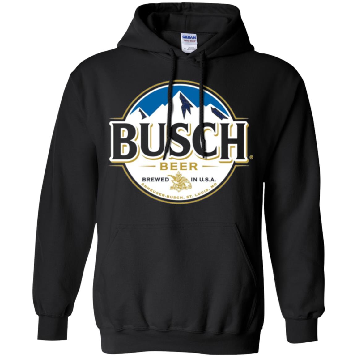 Beer Lovers T-shirt Busch Beer Black
