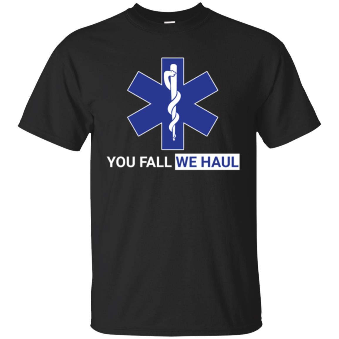 Paramedic T-shirt You Fall We Haul Black