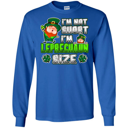 Im Not Short Im Leprechuan Size Irishman Ireland Shirt Royal