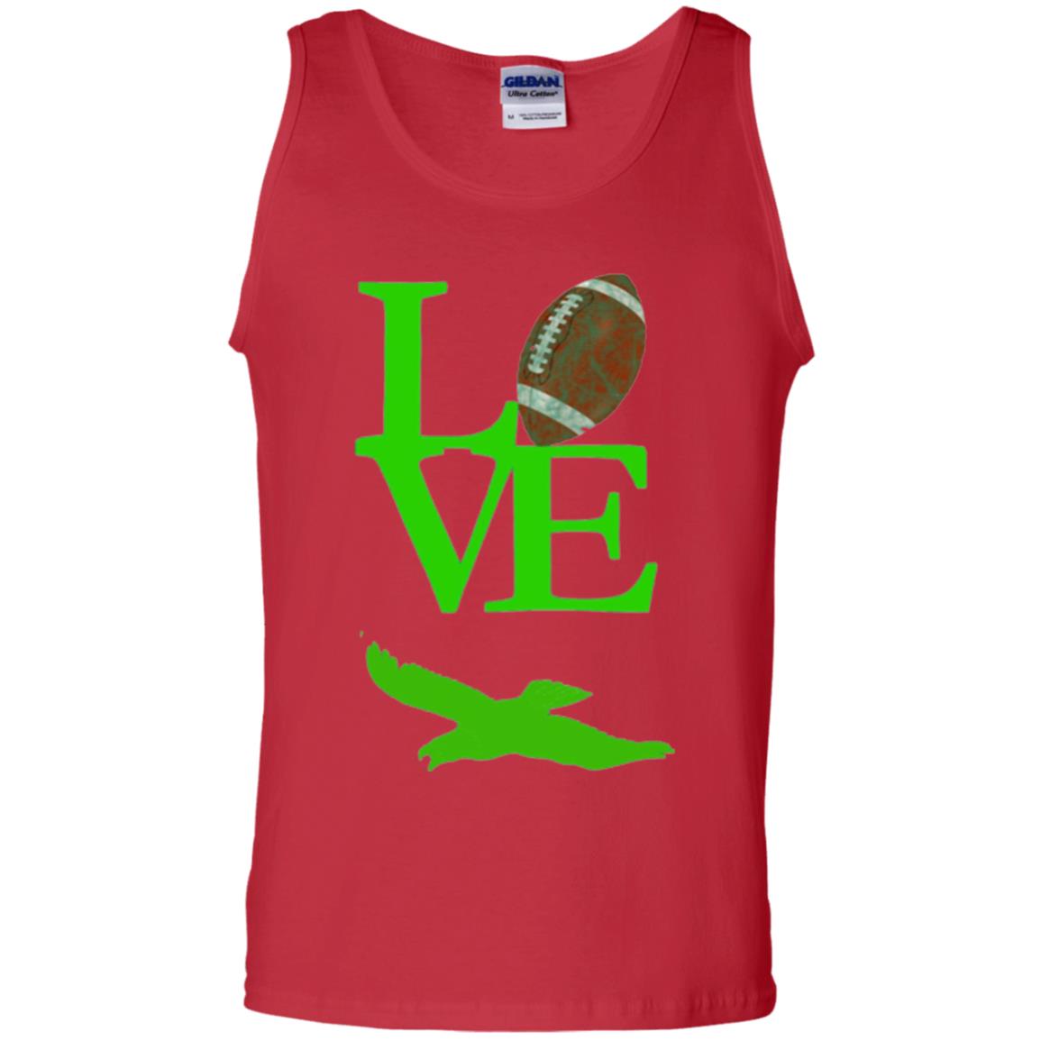 Football Lover T-shirt Love Football Flying Bird T-shirt Red