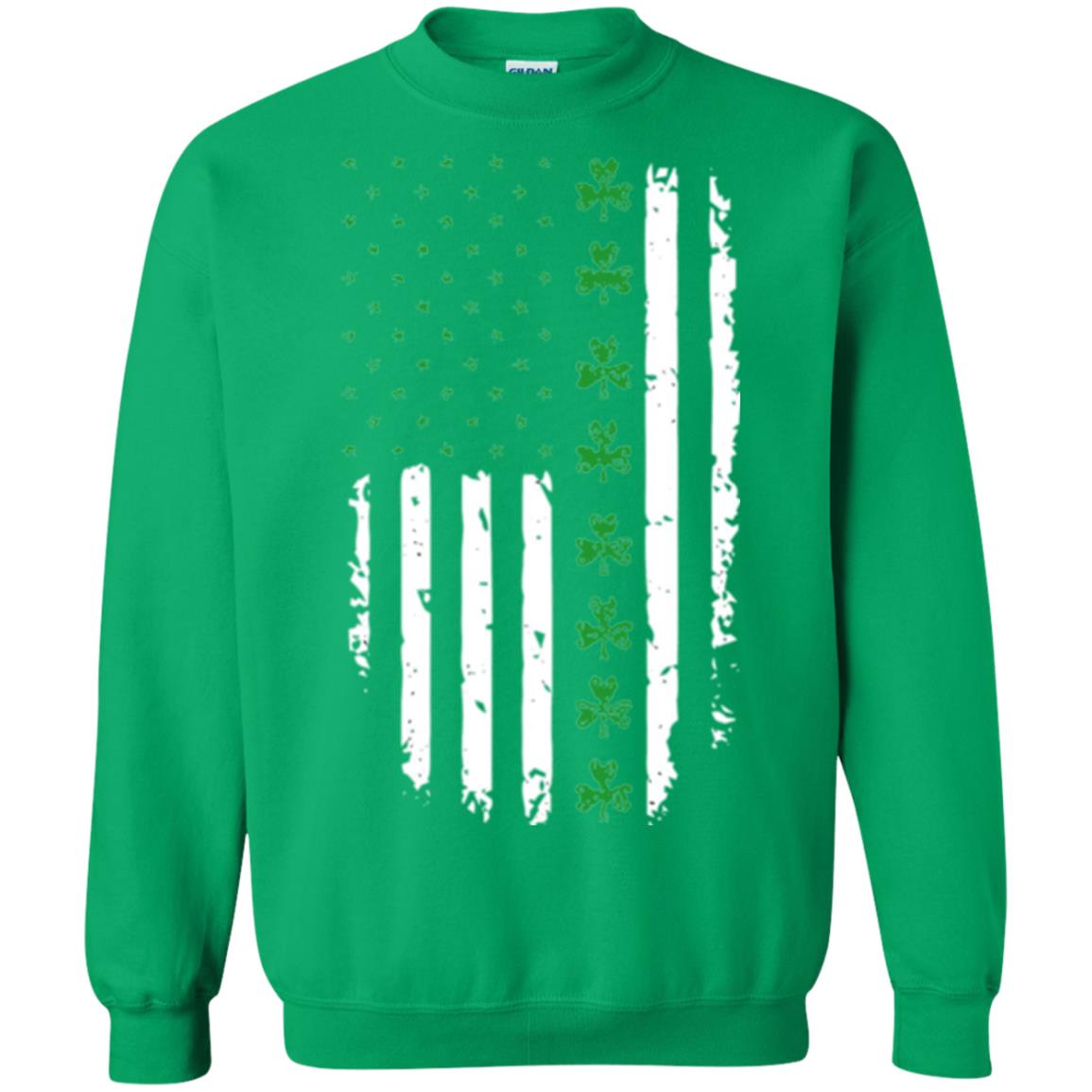 Irish American Flag St. Patrick_s Day T-shirt Irish Green