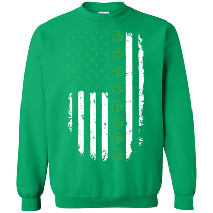 Irish American Flag St. Patrick_s Day T-shirt Irish Green