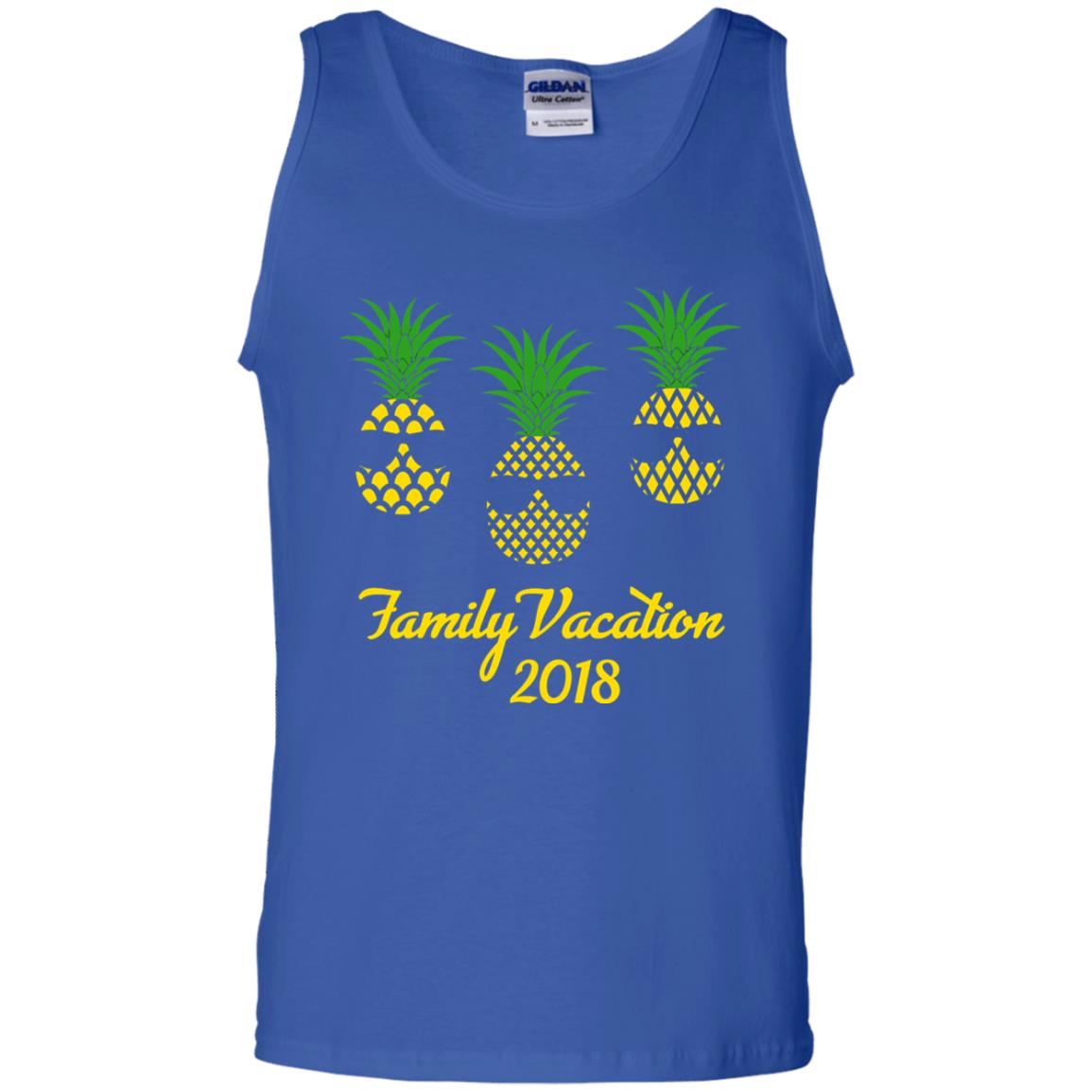 Family Vacation 2018 Shirt Hawaii Pineapple Sunglasses Royal