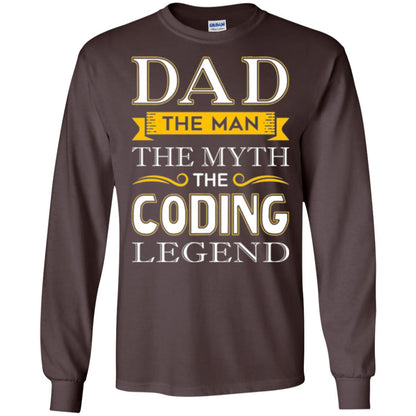Daddy T-shirt The Man The Myth Colding Legend Dark Chocolate