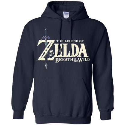 Game T-shirt Nintendo Zelda Breath Of The Wild Navy