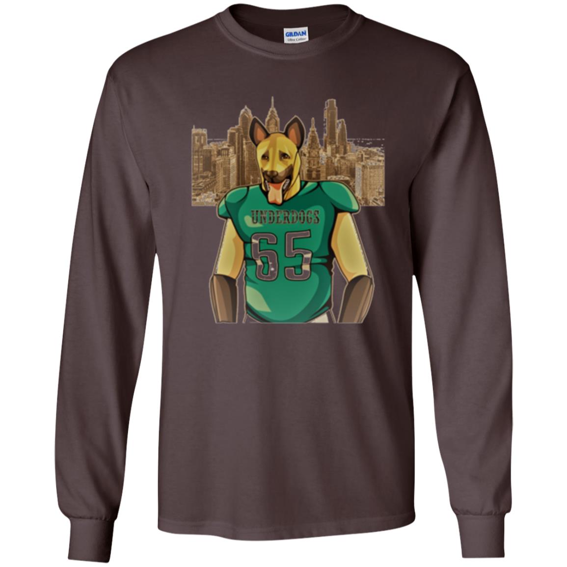 Dog Lover T-shirt Philly Fan Philadelphia Underdogs 2018 Game Day Dark Chocolate