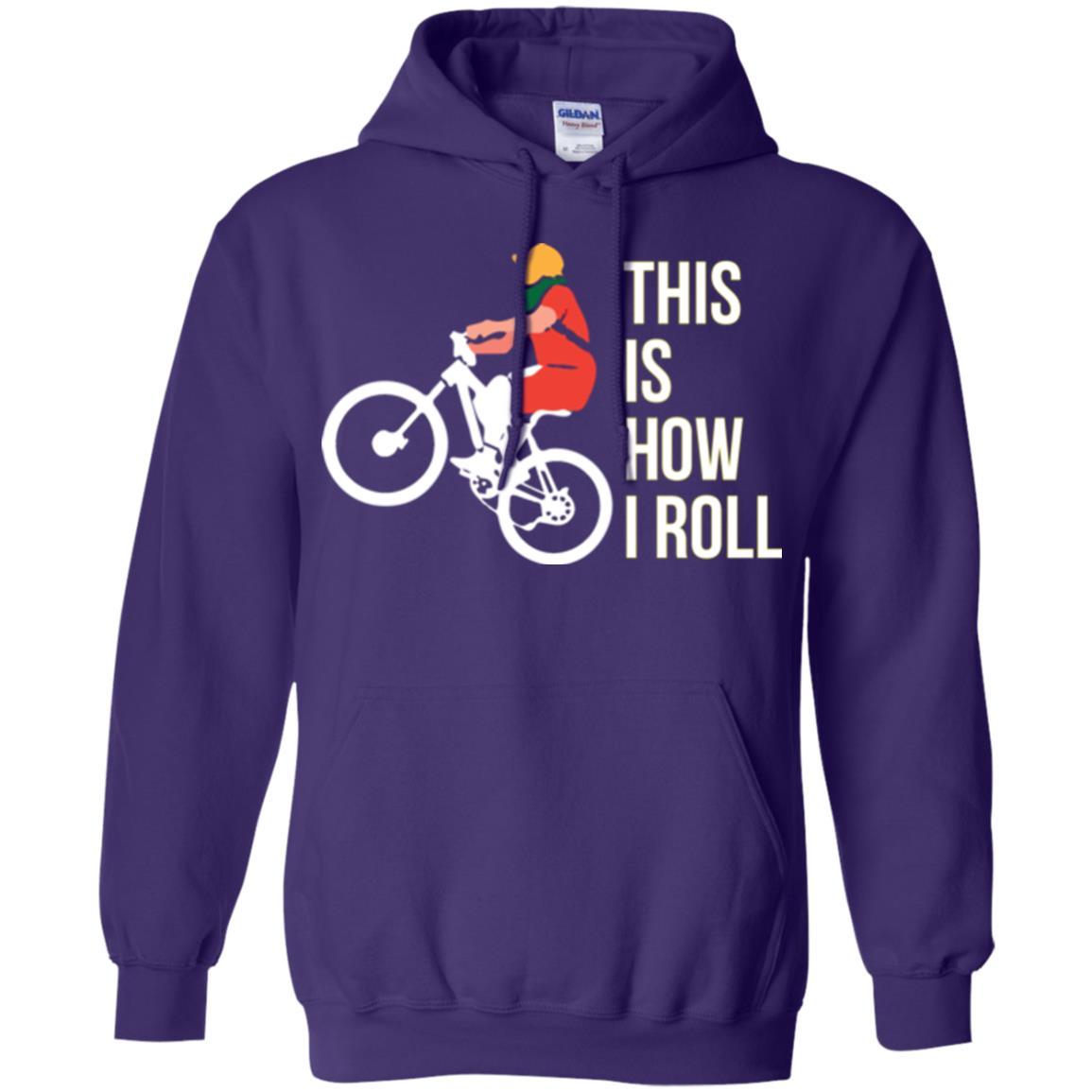 Bicycle T-shirt This Is How I Roll Purple