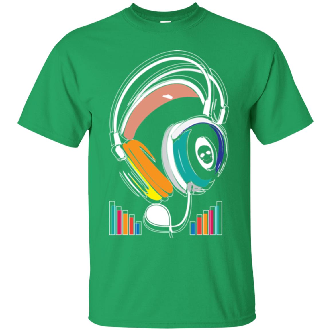 Music Lover T-shirt Sound Activated Glow Irish Green