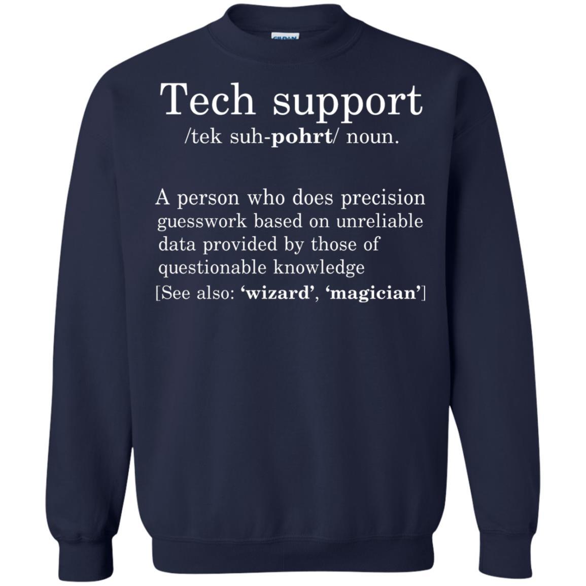 Computer Nerd T-shirt Tech Support Definition Navy