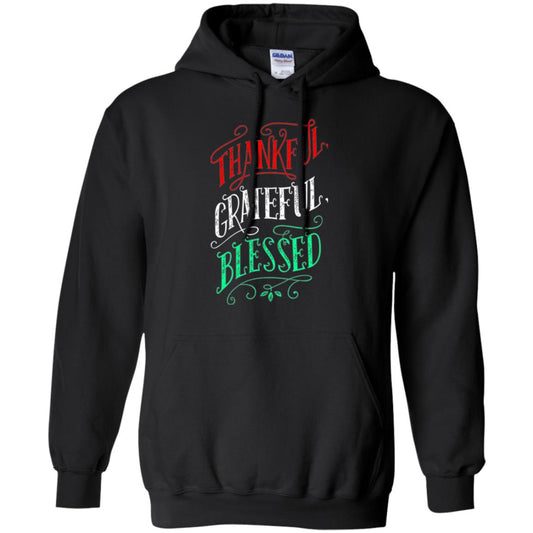New Year T-shirt Grateful Thankful Blessed Black