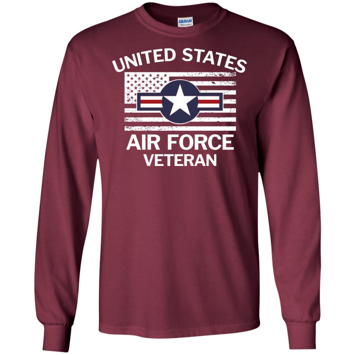 United States Air Force Veteran T-shirt Maroon