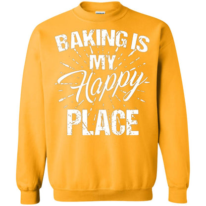 Baking Is My Happy Place Baker Shirt Gold