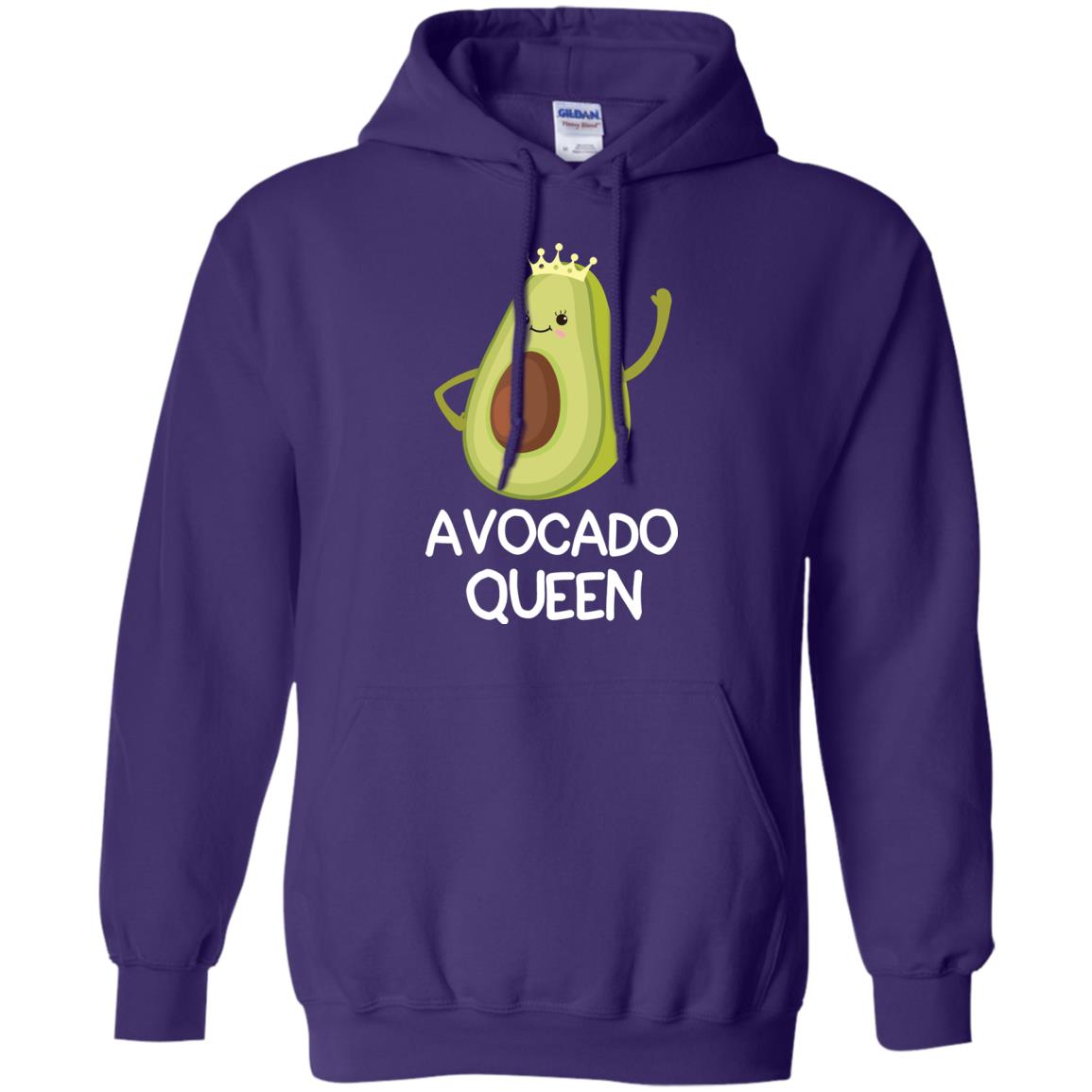 Avocado Queen Vegetarian Shirt For Girls Purple